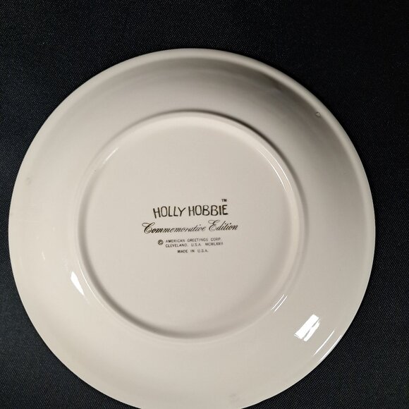 Holly Hobbies Christmas 1972 Commemorative Edition Collector's Plate 10 Inch - Picture 8 of 10